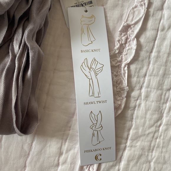 NWT Charming Charlie’s Grey Pashmina/Scarf - Picture 2 of 5